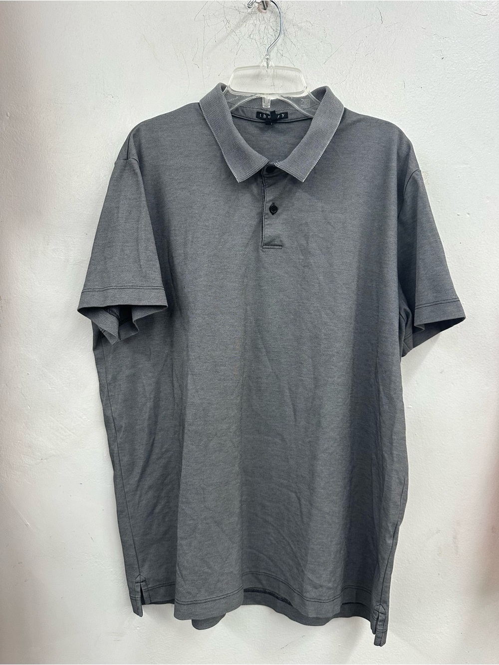 Theory men’s Gray Polo Shirt size XL